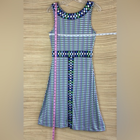 Tory Burch Womens Multicolor 100% Silk Sleeveless Jewel Sheath Mini Dress Size S - Picture 11 of 11